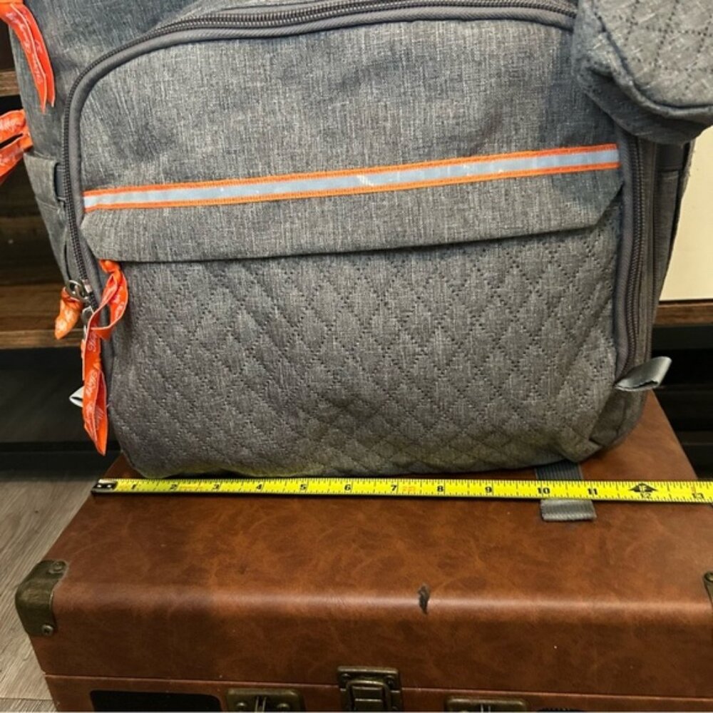 Aomay Gray Diaper Backpack With Multiple Pockets … - image 3